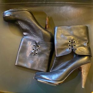 Leather Coach Boots